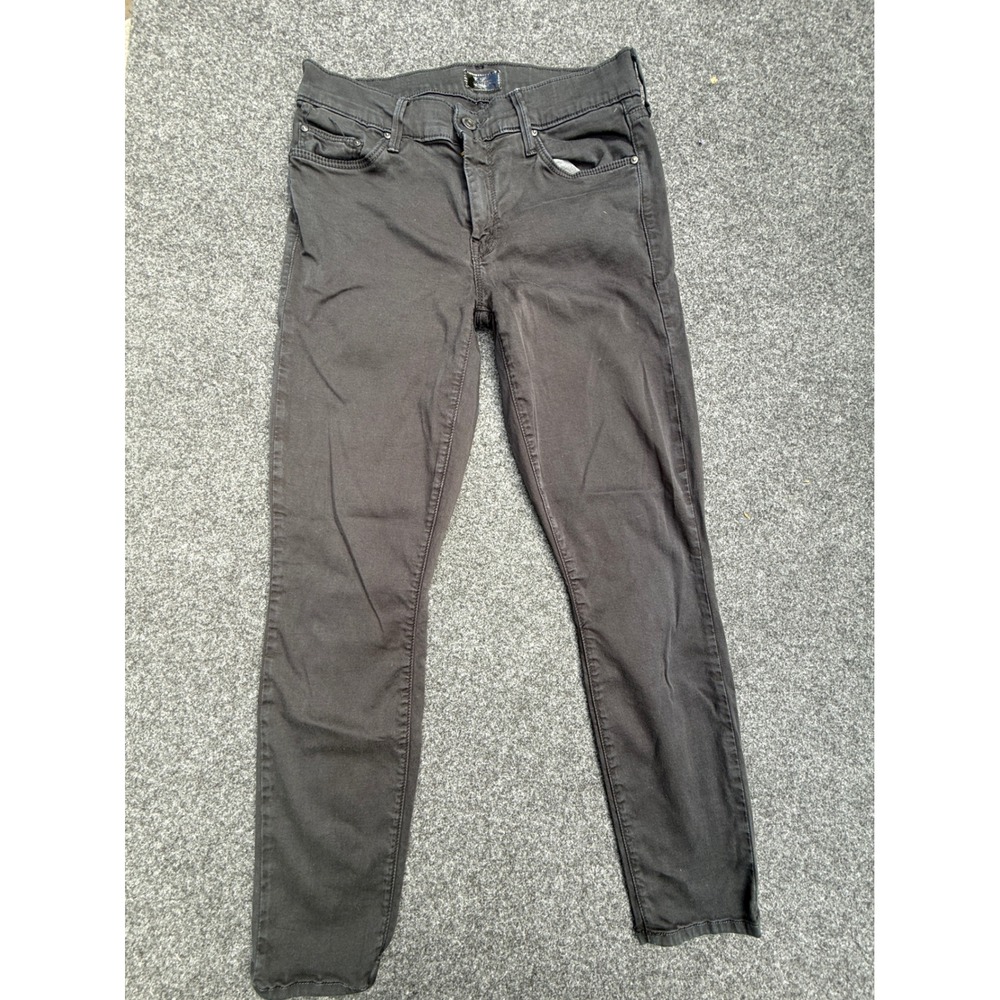 Mother The Looker Crop Jeans Womens 27‎ Black Skinny Denim Mid Rise 1121X-172